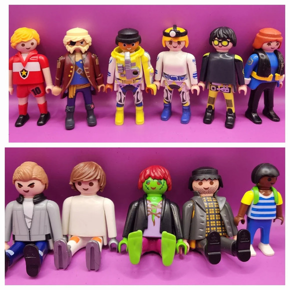 Playmobil Other - 11 Playmobil People Lot Zombie Astronaut Soccer Pirate Child 3 Inch